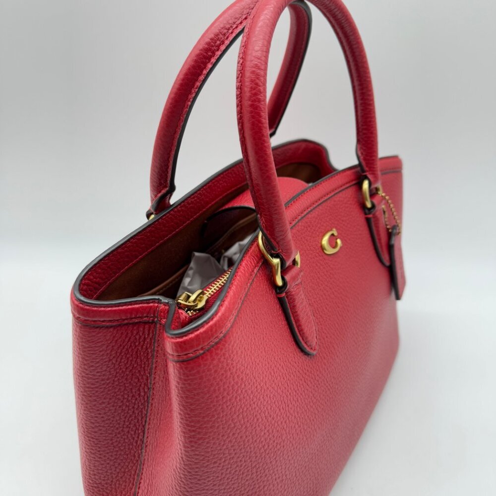 COACH Legacy pebbled leather medium carryall satchel crossbody -Defective - Picture 5 of 14